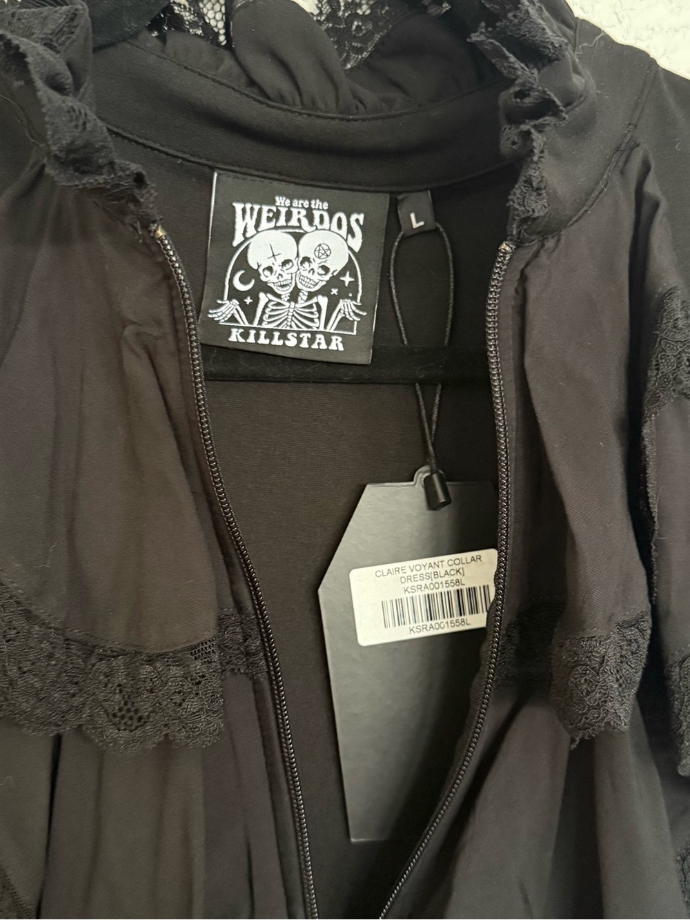 Killstar Claire Voyant Collar Dress - Picture 5 of 5